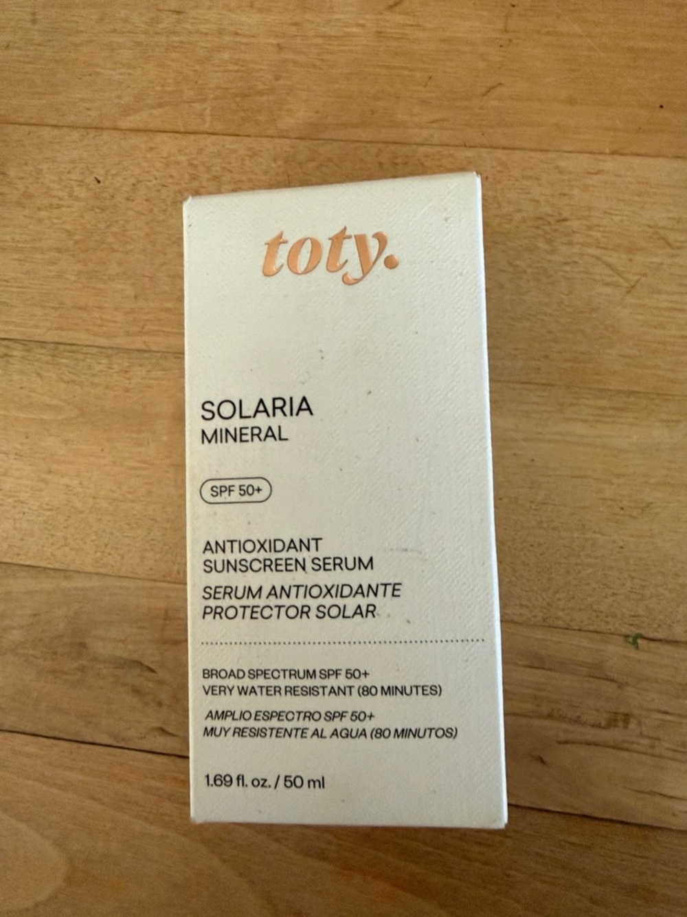 Solaria Mineral Antioxidant Sunscreen Serum SPF 50+ by Toty. New.